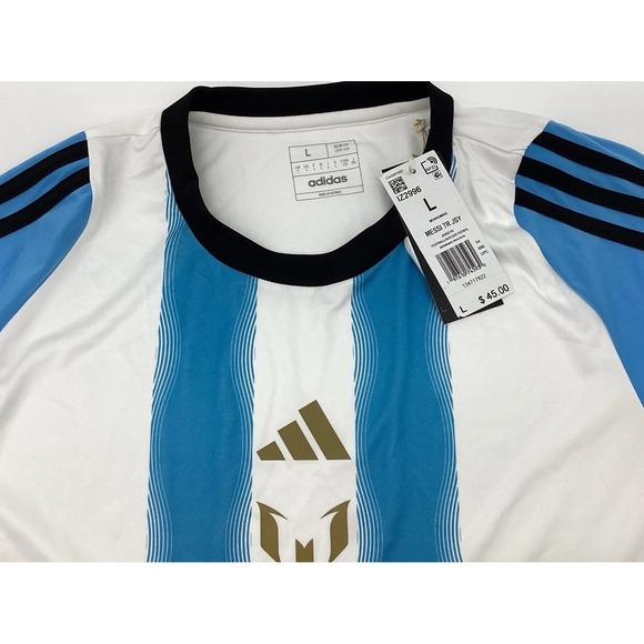 NWT Adidas Lionel Messi Training Soccer Jersey Argentina Size L AEROREADY - Picture 2 of 5
